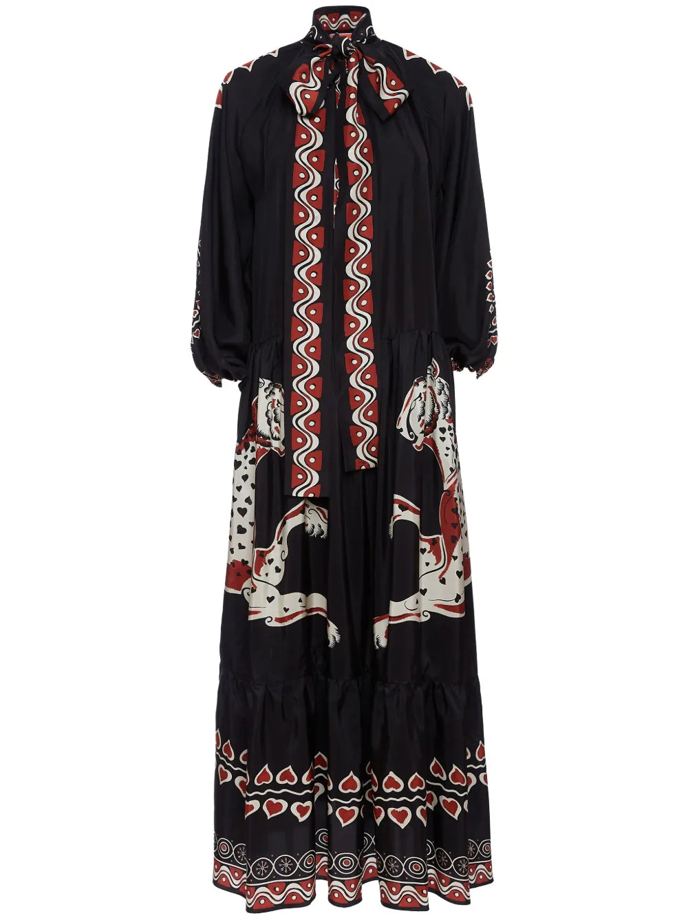Athena Animal-Print Silk Dress