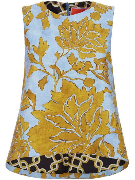 La Scala Cotton-Blend Top