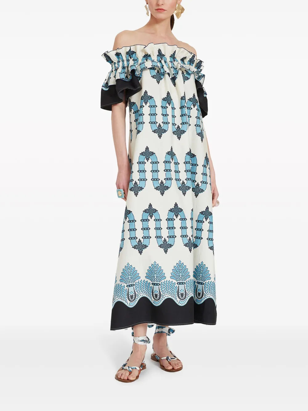 Breakfast Off-Shoulder Dress