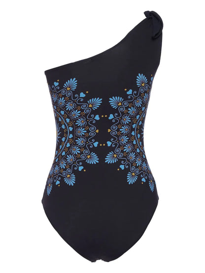 Goddess One-Shoulder Swimsuit