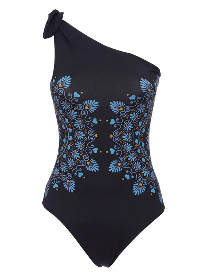 Goddess One-Shoulder Swimsuit