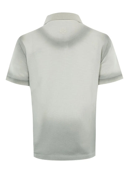 Faded-Effect Short-Sleeve Polo Shirt