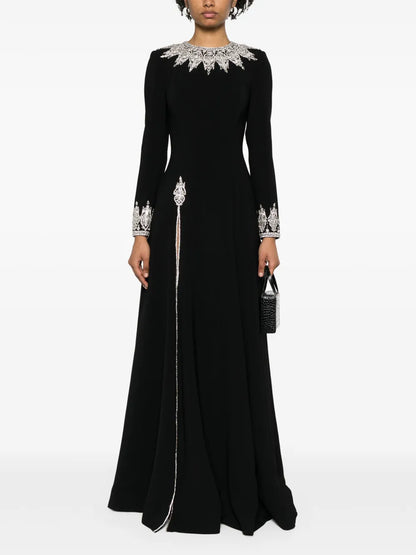 Crystal-Embellished Maxi Dress