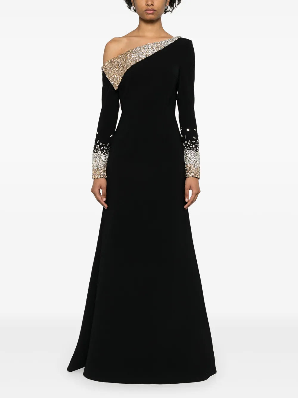 Crystal-Embellished Maxi Dress