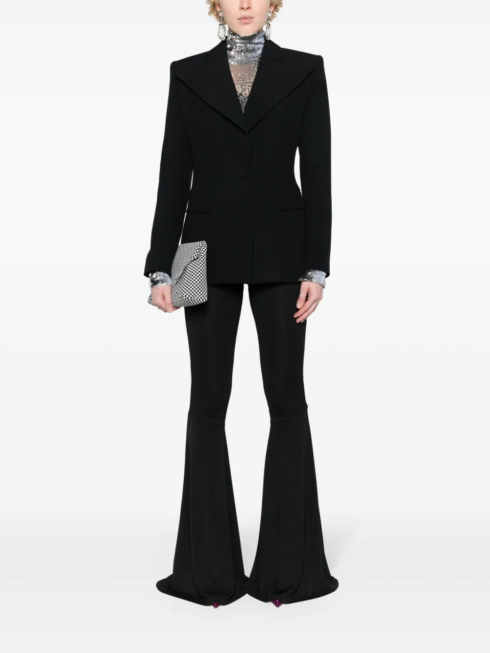 Wide-Lapels Single-Breasted Blazer