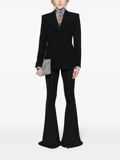 Wide-Lapels Single-Breasted Blazer