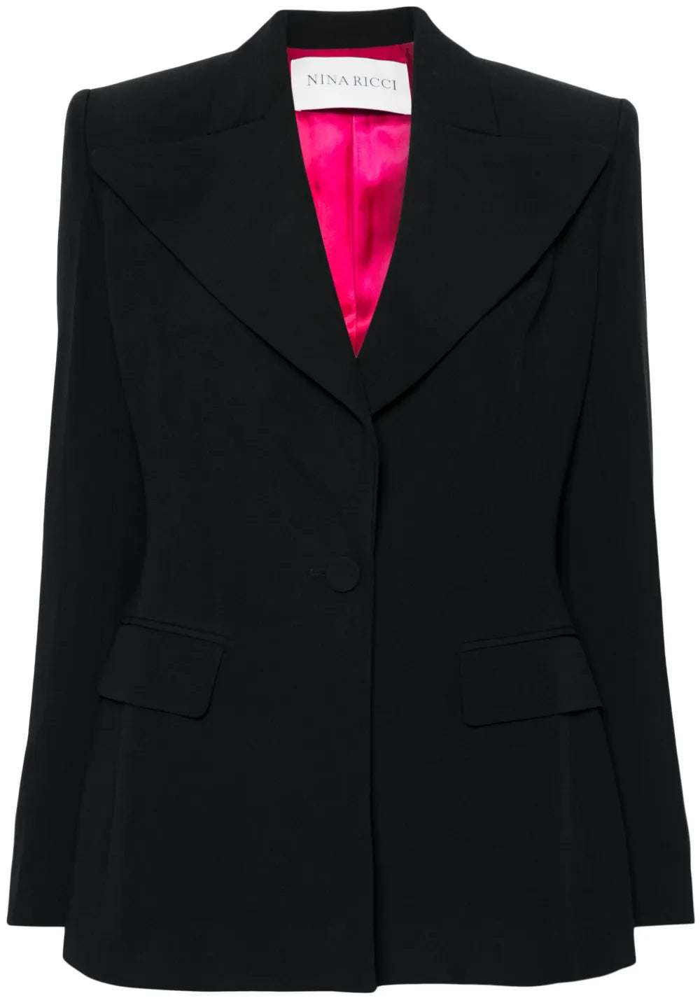 Wide-Lapels Single-Breasted Blazer