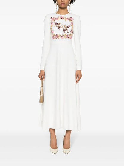 Crystal-Embellished Maxi Dress