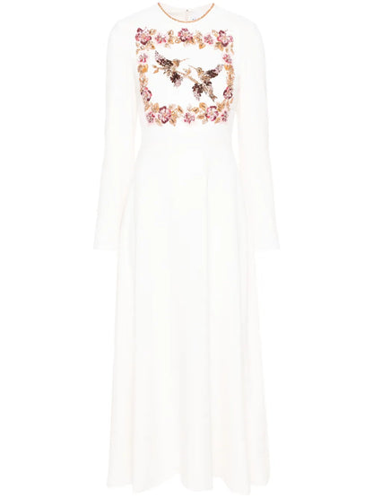 Crystal-Embellished Maxi Dress