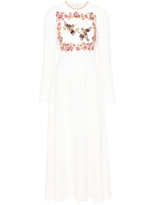 Crystal-Embellished Maxi Dress