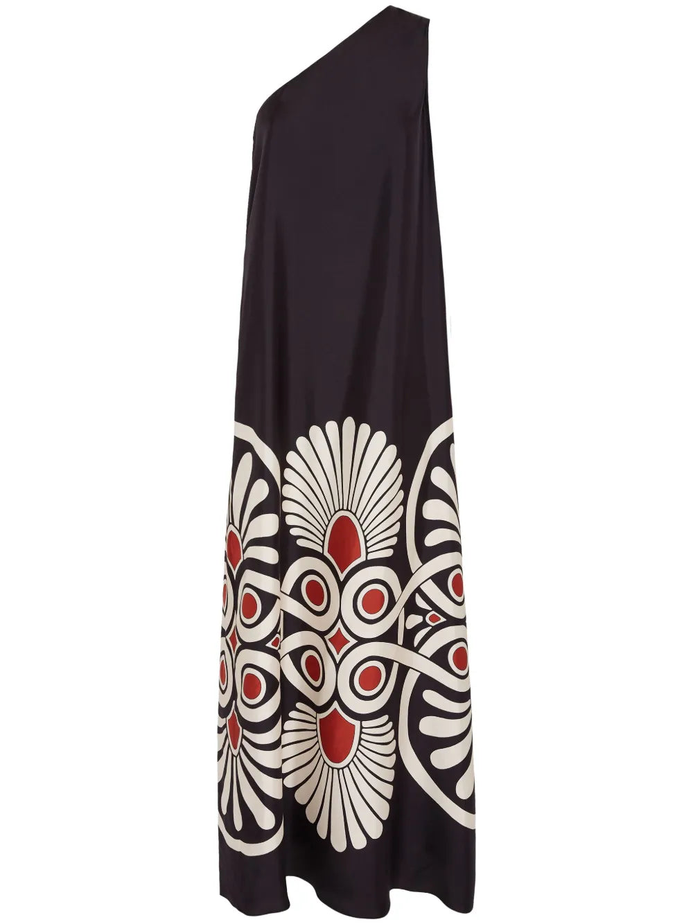 Roy Geometric-Print Silk Dress