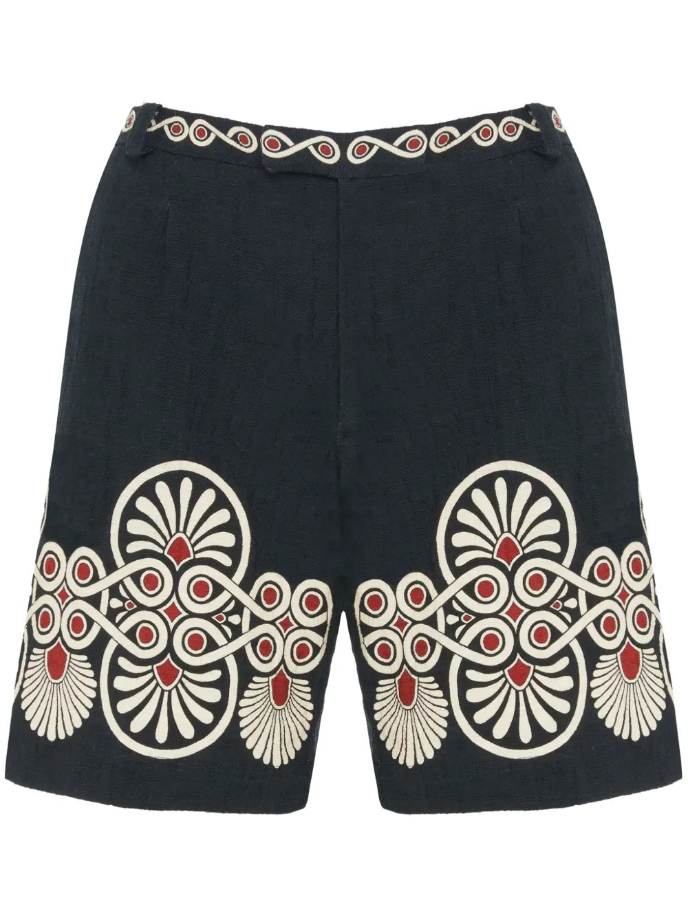 Medallion-Print Cotton Shorts