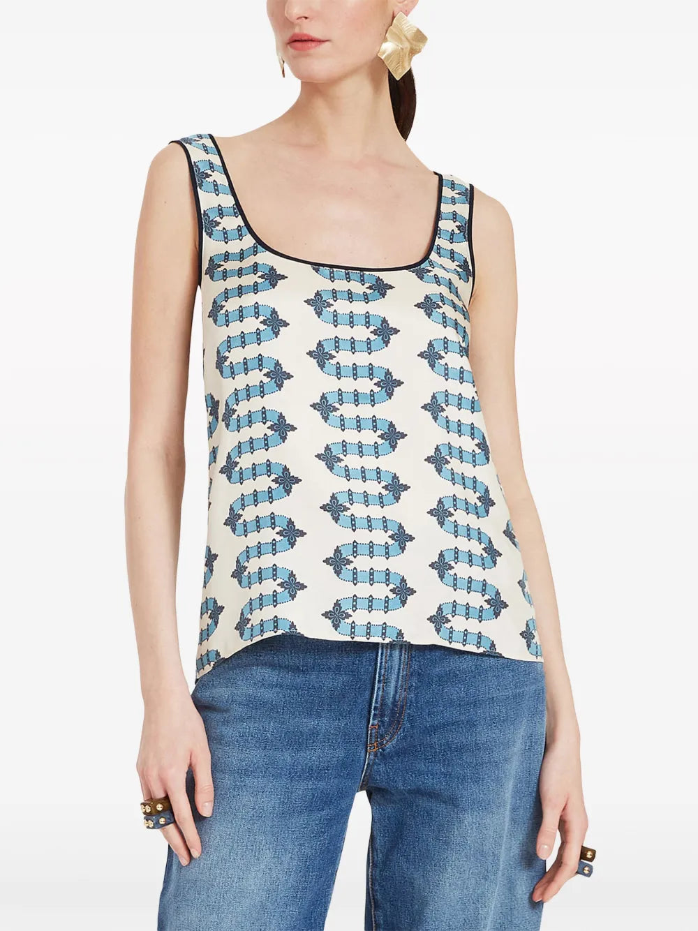 Twirl Silk Top