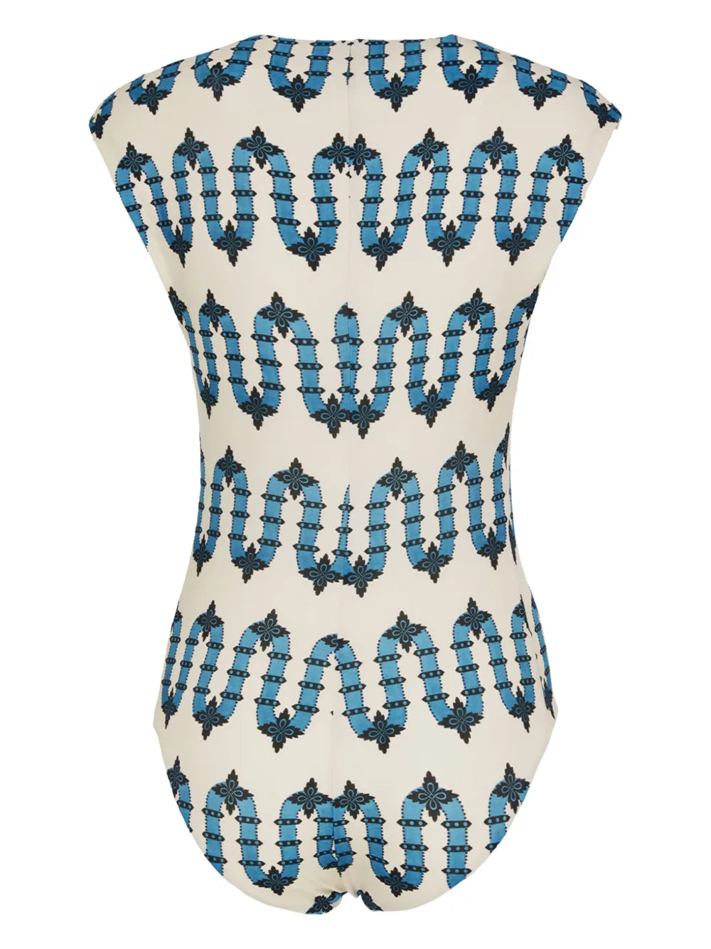 Geometric-Print Bathing Suit