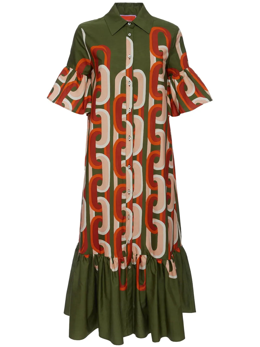 Choux Chain-Link Print Dress