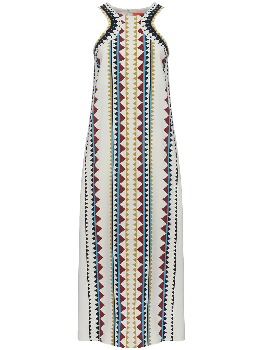 Geometric-Print Maxi Skirt