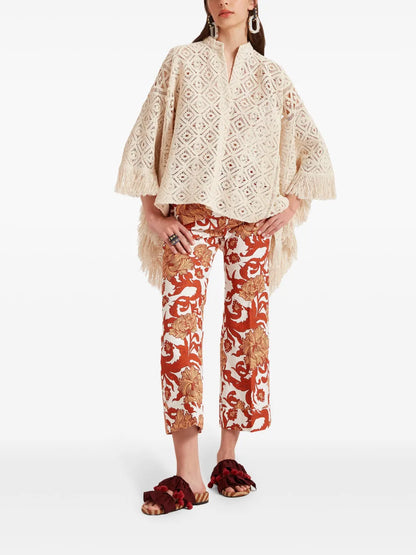 Hendrix Straight-Leg Cropped Trousers