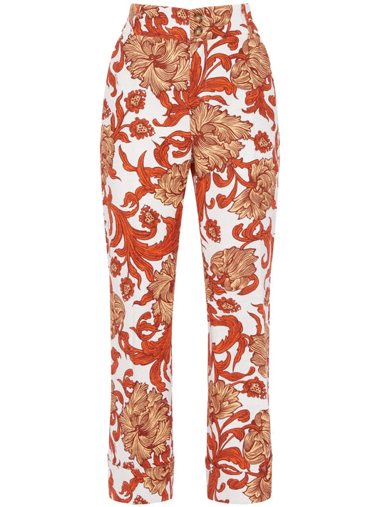 Hendrix Straight-Leg Cropped Trousers