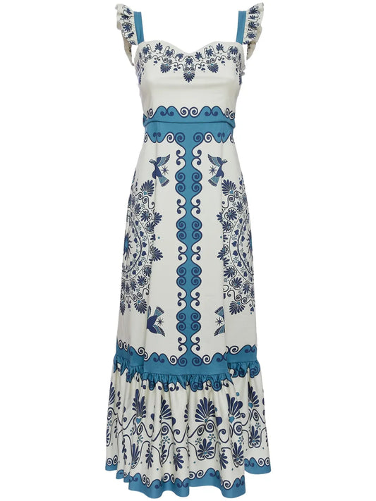 Gingerbread Cotton Midi Dress