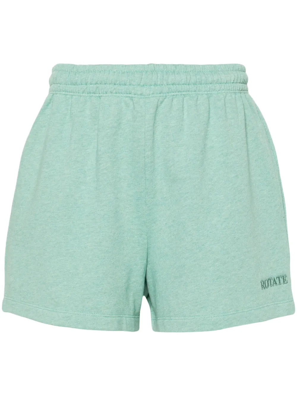 Logo-Embroidered Mélange Shorts