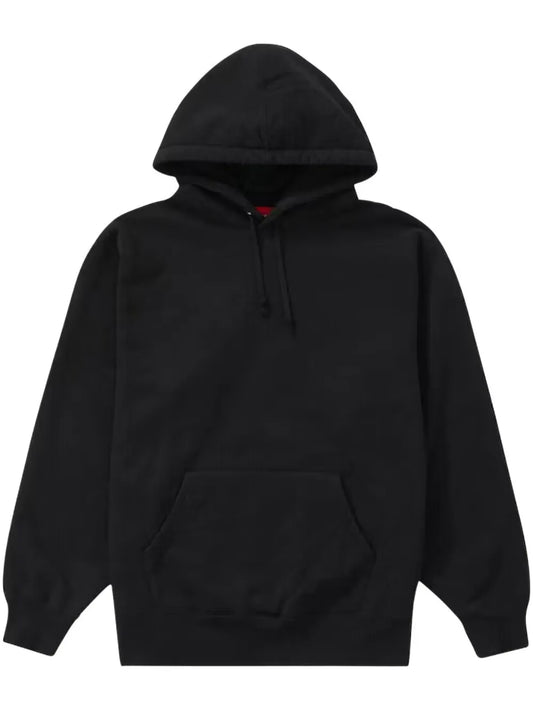 Satin-Appliqué Hoodie