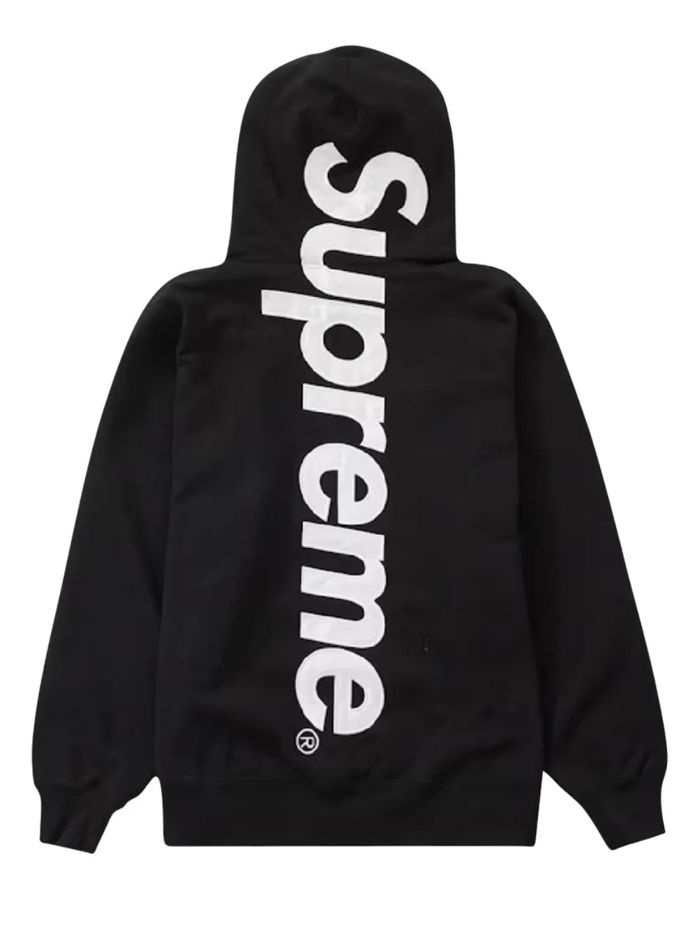 Satin-Appliqué Hoodie