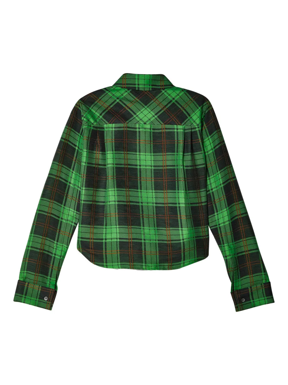 Plaid-Check Button-Up Shirt