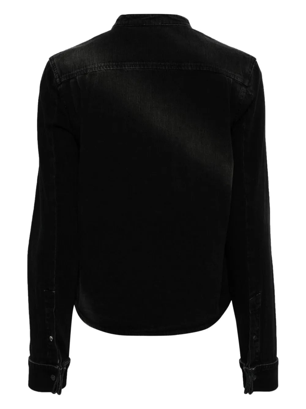 Pleated Denim Shirt