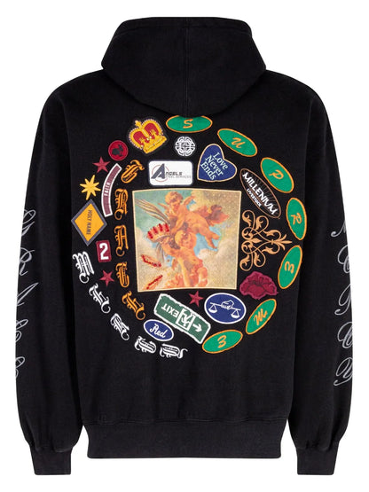 Patches Spiral Hoodie