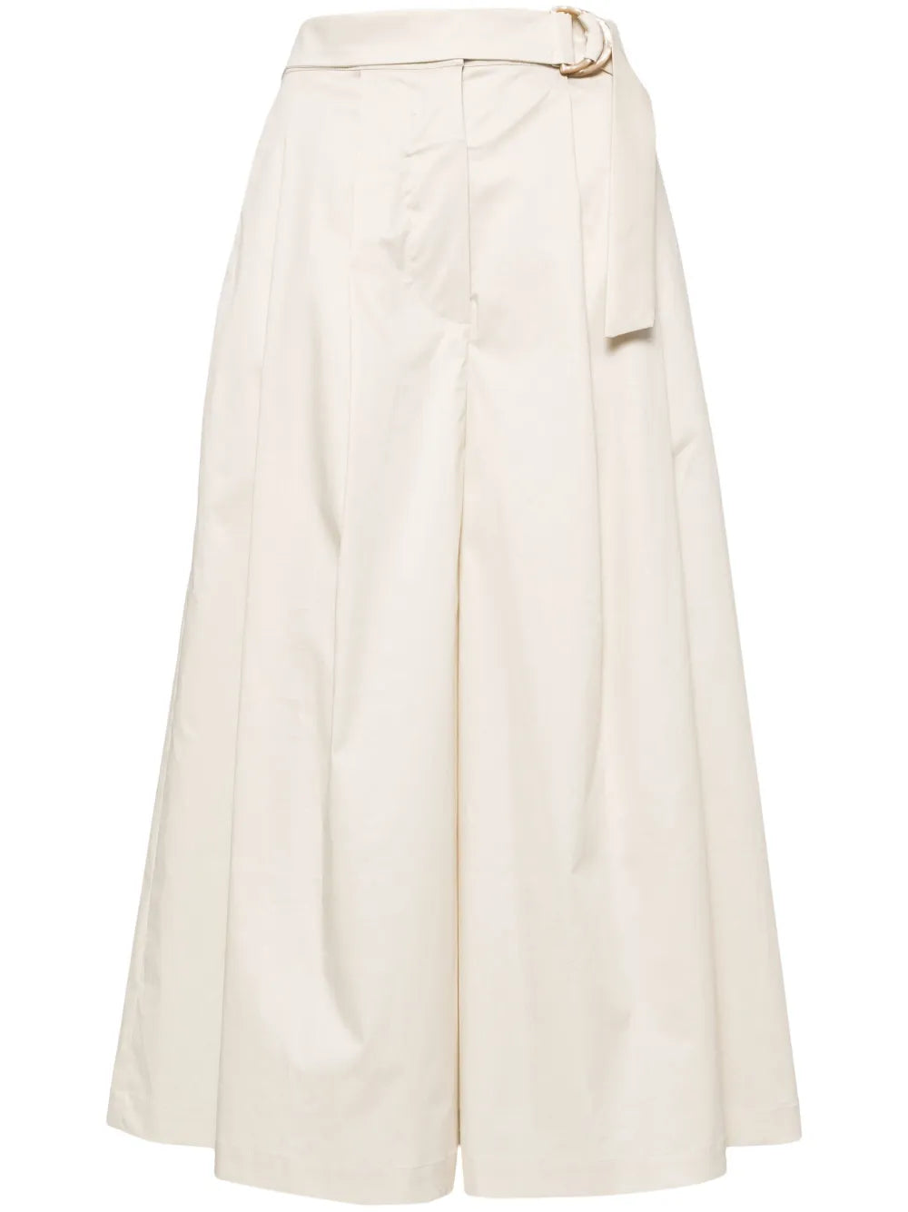 Cropped Wide-Leg Trousers