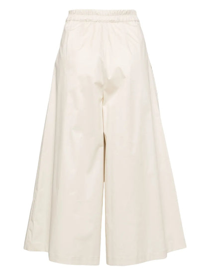 Cropped Wide-Leg Trousers