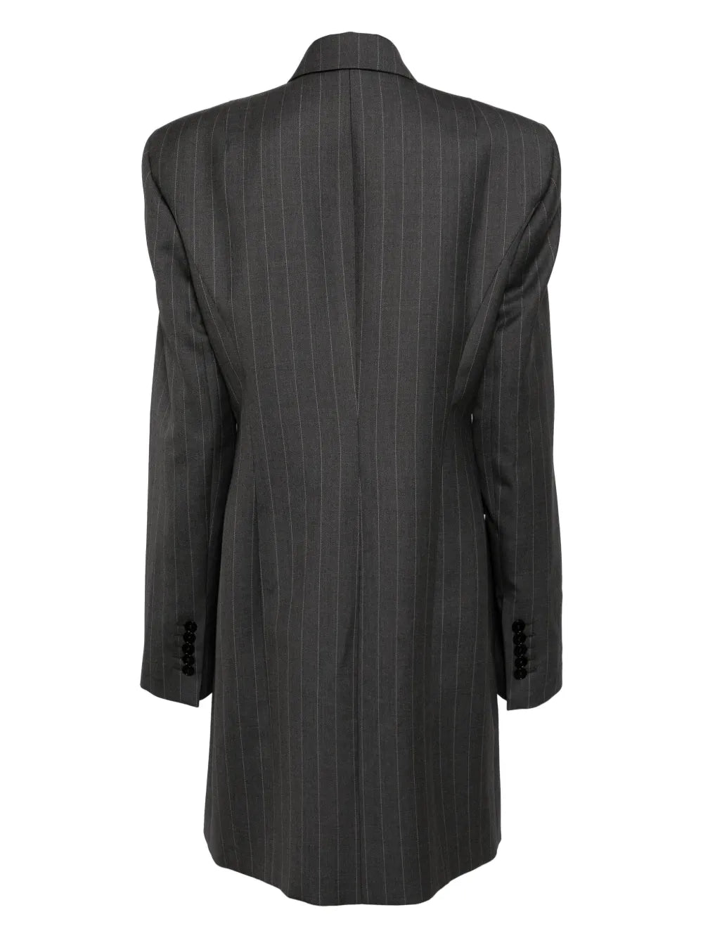 Pinstripe-Print Wool Blazer