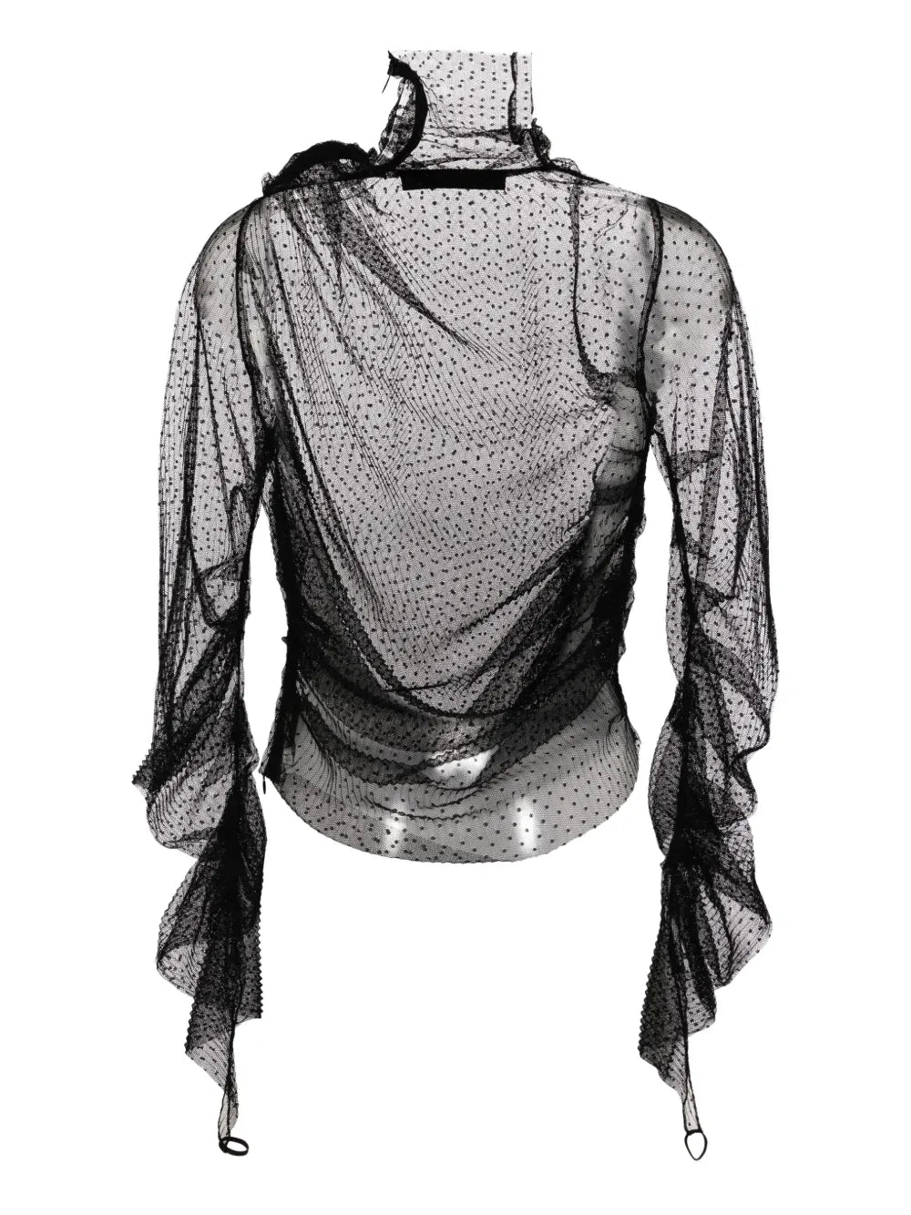 Point-D'Esprit Tulle Top