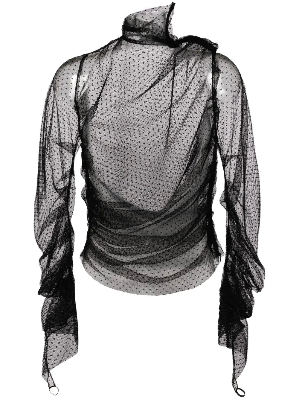 Point-D'Esprit Tulle Top