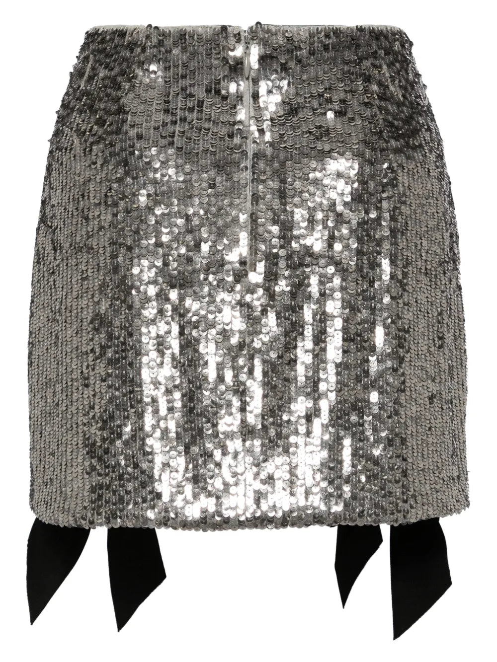 Lingerie-Beaded Sequinned Miniskirt