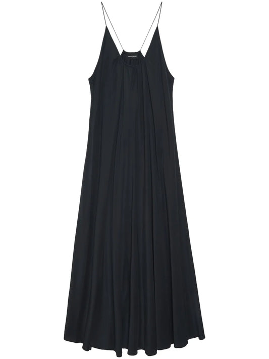 Aida Gathered Midi Dress