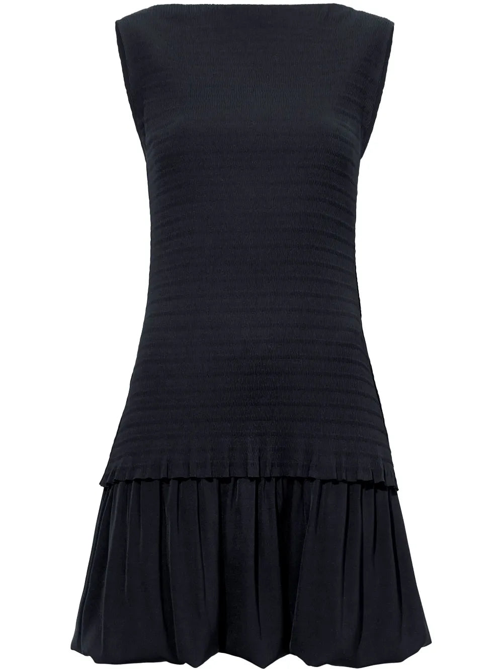 Layered Seersucker Mini Dress