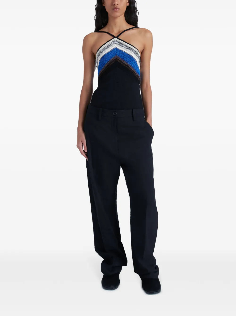 Bella Crochet-Detail Tank Top