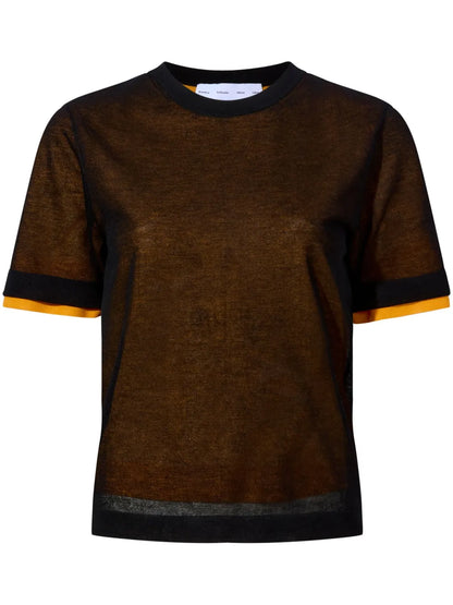 Powell Sheer-Knit Layered Top