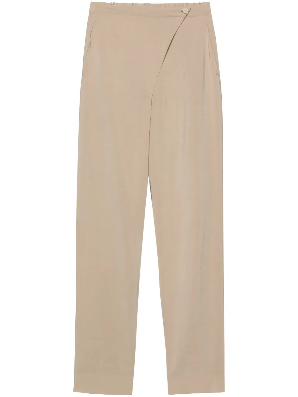 Overlapping-Panel Tapered Trousers