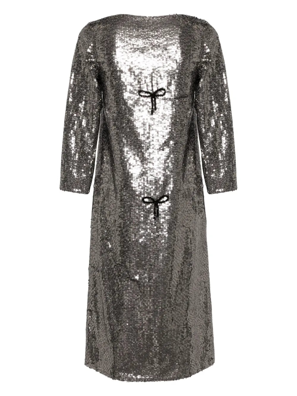 Lingerie-Beaded Sequinned Midi Dress