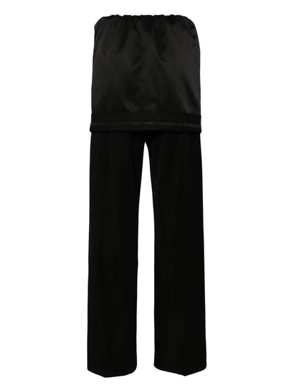Layered Wool Track Pants