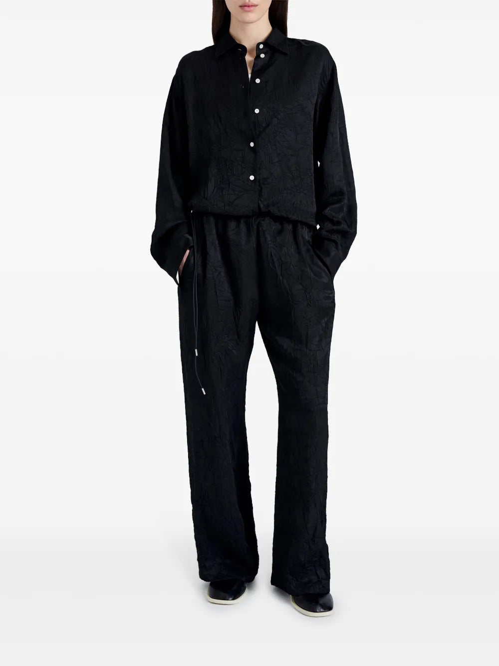Anders Crinkled-Finish Trousers