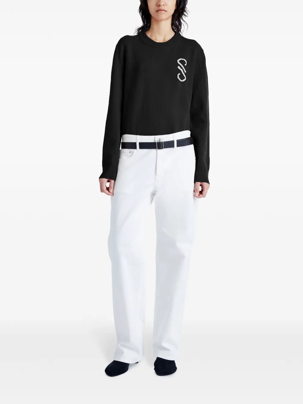 Harrison Monogram-Jacquard Jumper
