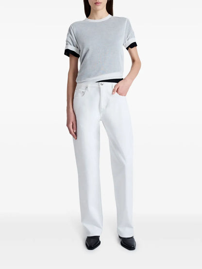 Powell Sheer-Knit Layered Top