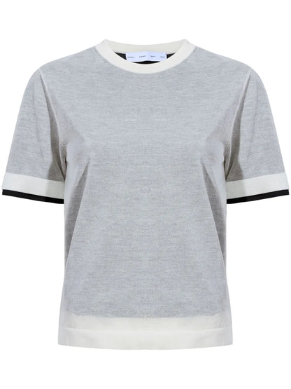 Powell Sheer-Knit Layered Top