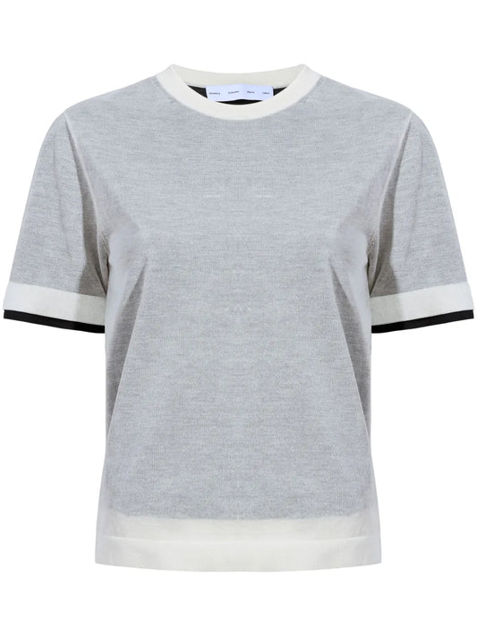 Powell Sheer-Knit Layered Top