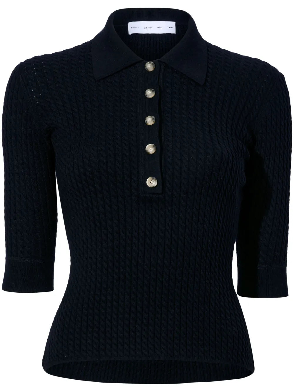 Knitted Cotton-Silk Blend Top
