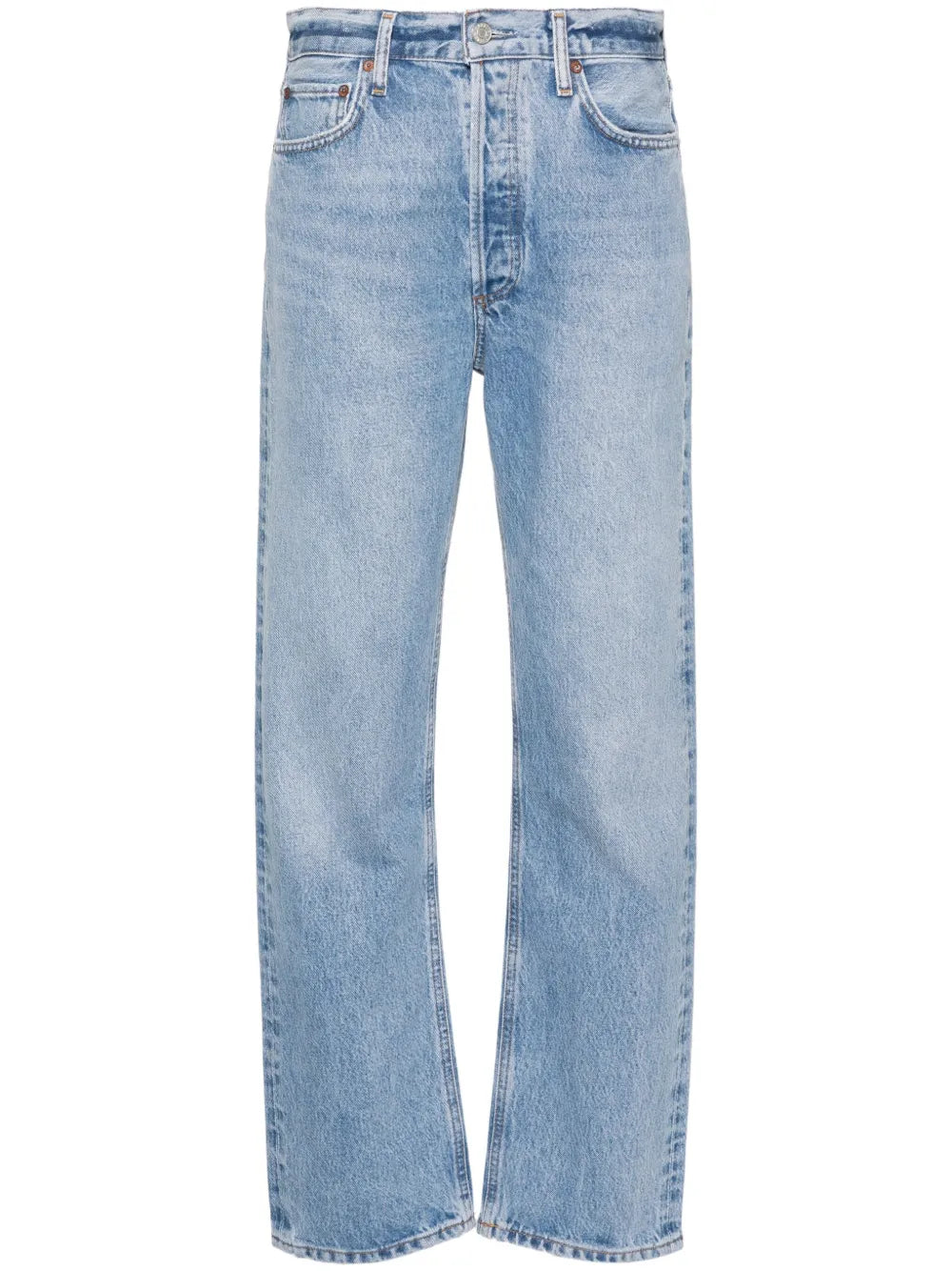 High-Rise Straight-Leg Jeans