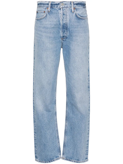 High-Rise Straight-Leg Jeans